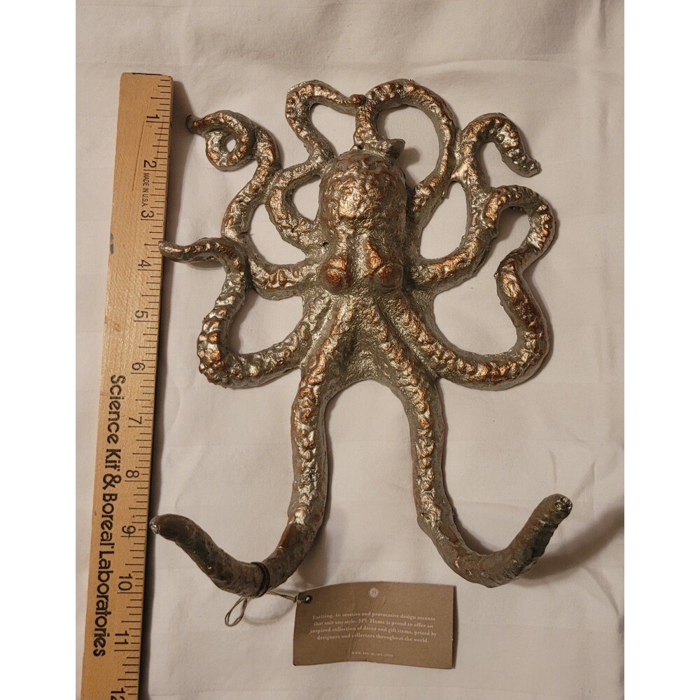 NWT SPI Home Octopus Key Coat Clothes Wall Hook Hanger Rack